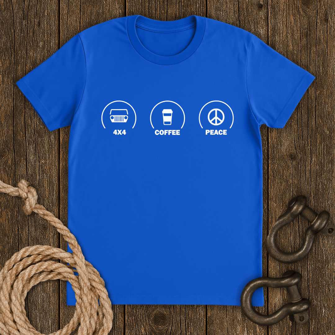 4X4 Coffee Peace T-Shirt