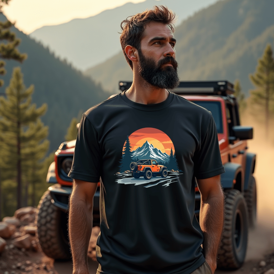 Icy Mountain Ride Unisex T-Shirt