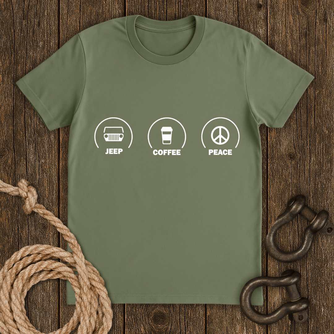 Jeep Coffee Peace T-Shirt